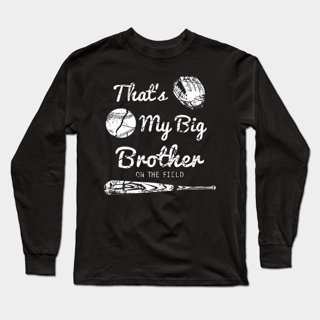 Baseball Shirt For Kids Big Brother Little Brother Shirts Long Sleeve T-Shirt by Vigo